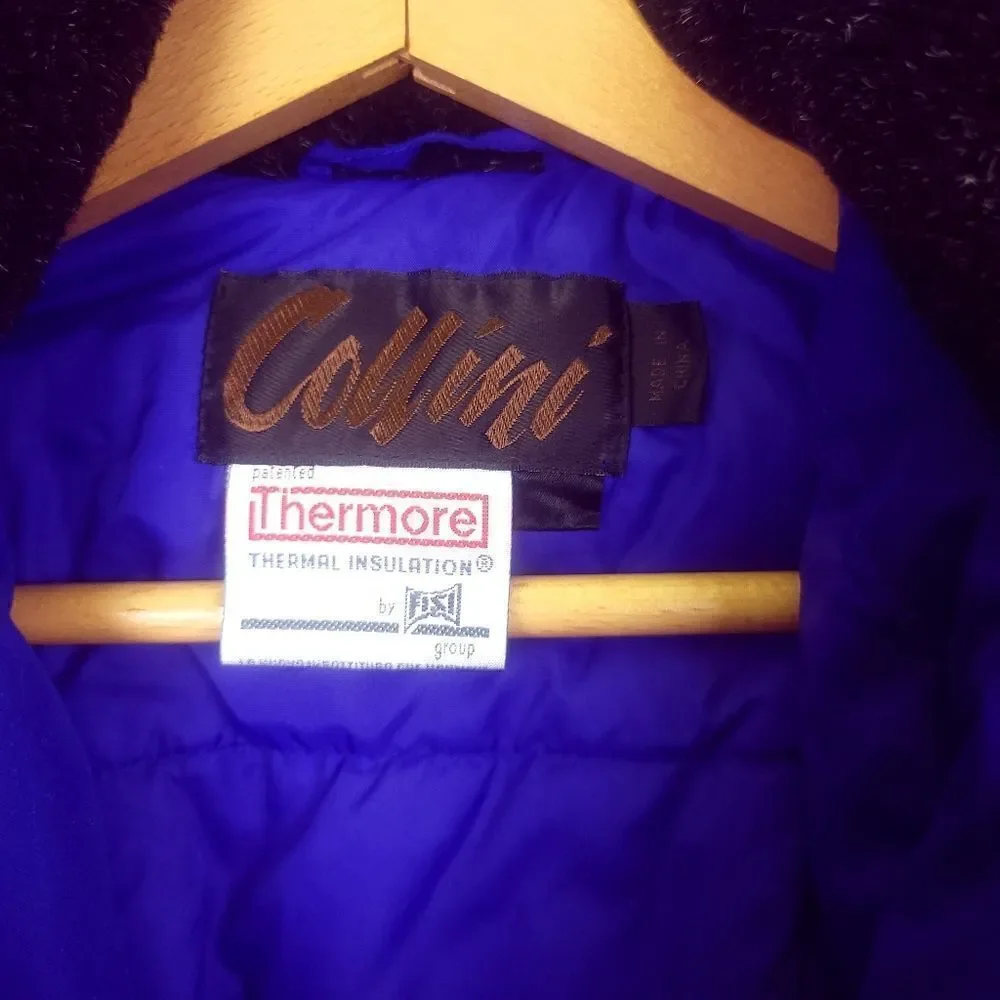 Vintage Collini One Piece Purple Snowsuit Ski Jumpsuit Size 8